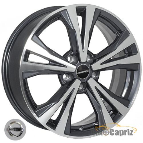 Диски Replica Nissan TL5680 BlackGMF R18 W7.0 PCD5x114.3 ET45 DIA66.1     